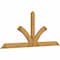 Ekena Millwork Richland Rough Sawn Timber Gable Bracket, Western Red Cedar, 108"W x 45"H x 2"D x 6"F, 10/12 Pitch GBW108X45X0206RIC00RWR - alternate 2